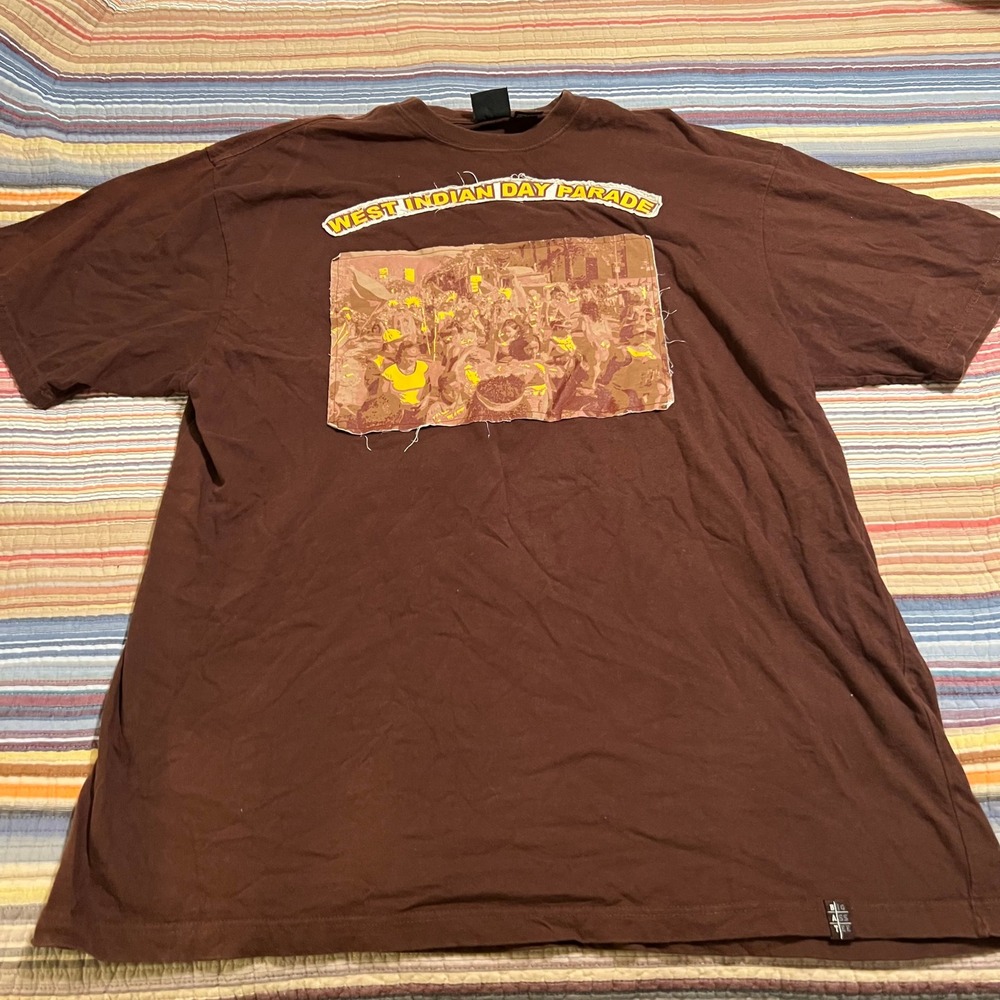 B. A. T. WEAR Mens 4X Brown West Indian Day Parade Graphic T Shirt Big Ass Tee
